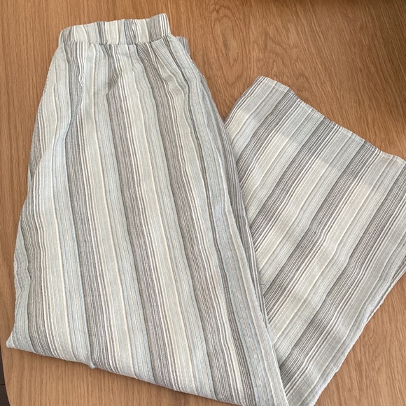 Lulus Set Sail Sage Green Striped Two-Piece Wide-Leg Jumpsuit - Picture 5 of 5